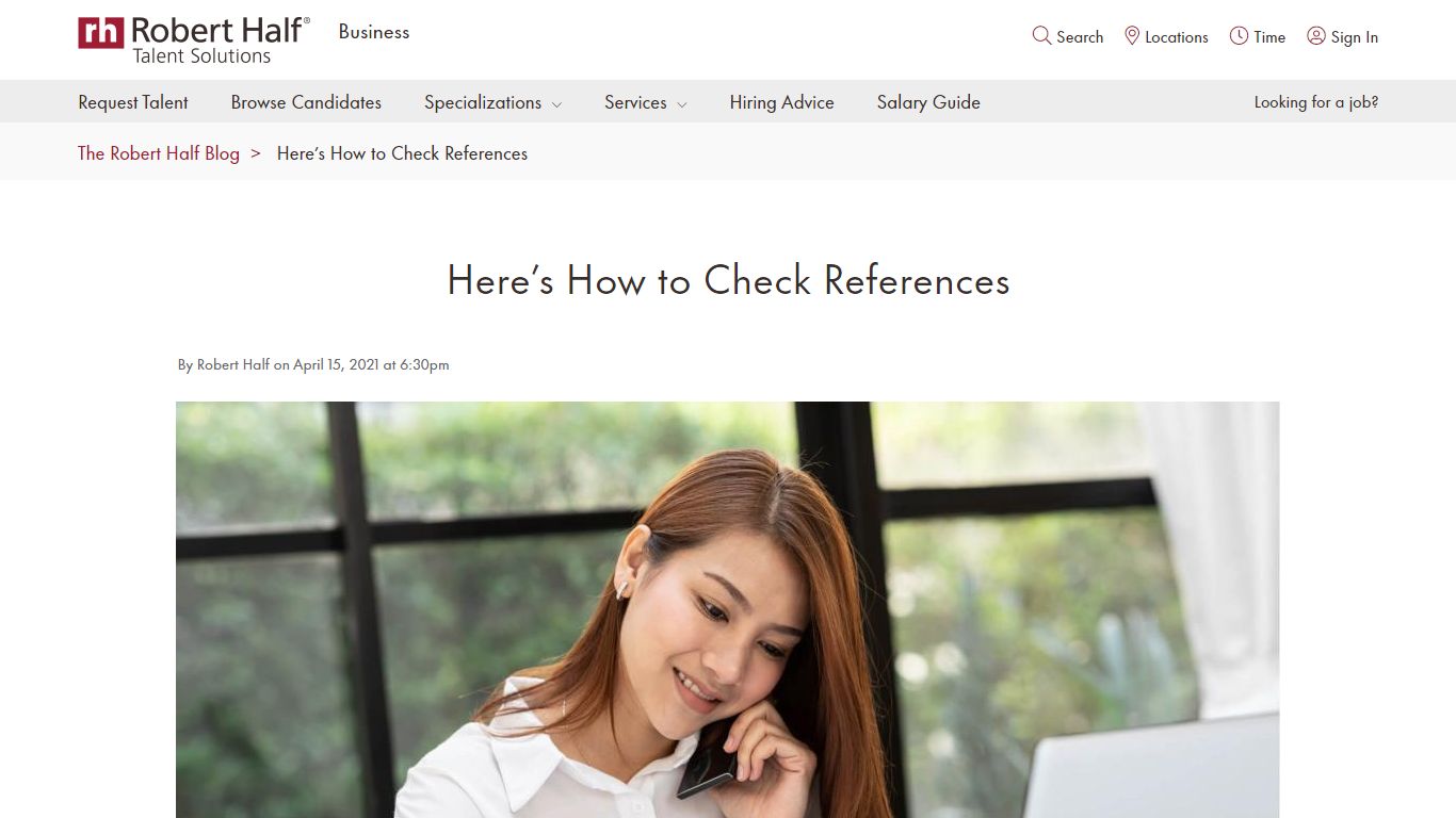 How to Check References | Robert Half